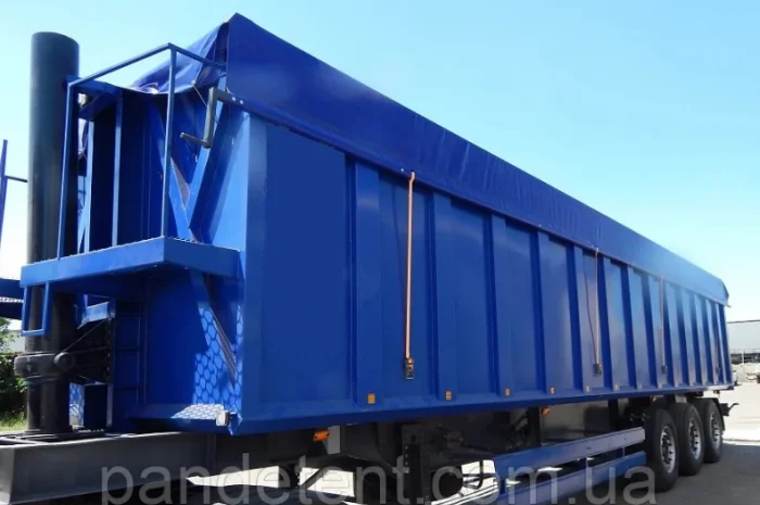 Тент ПВХ 110грн/м2 БЕЗ ПРЕДОПЛАТЫ на полуприцеп зерновоз под заказ- фото № 4