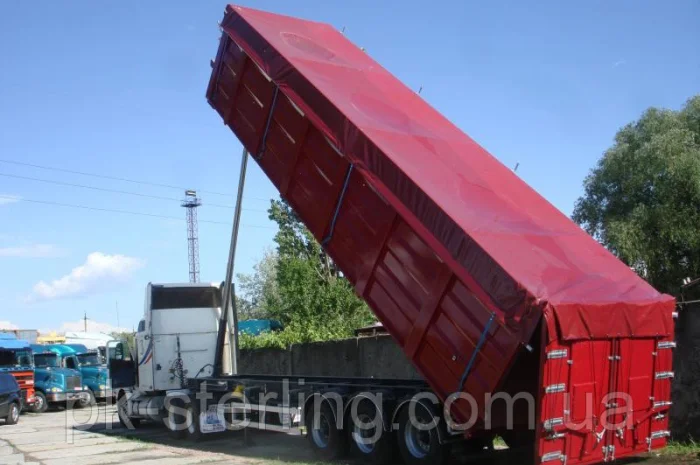 Тент ПВХ под заказ на зерновоз, самосвал, полуприцеп-ткань ПВХ Германия- фото № 4