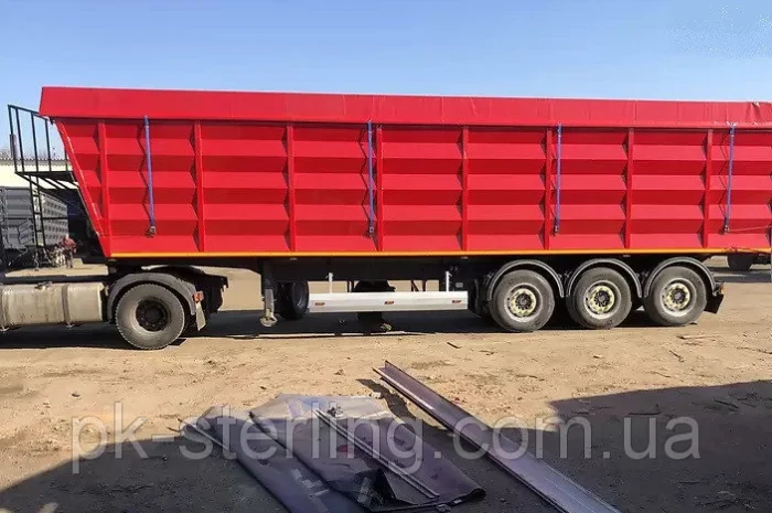 Тент ПВХ на полуприцеп-щебневоз, самосвал, зерновоз из бельгийской ткани ПВХ- фото № 6