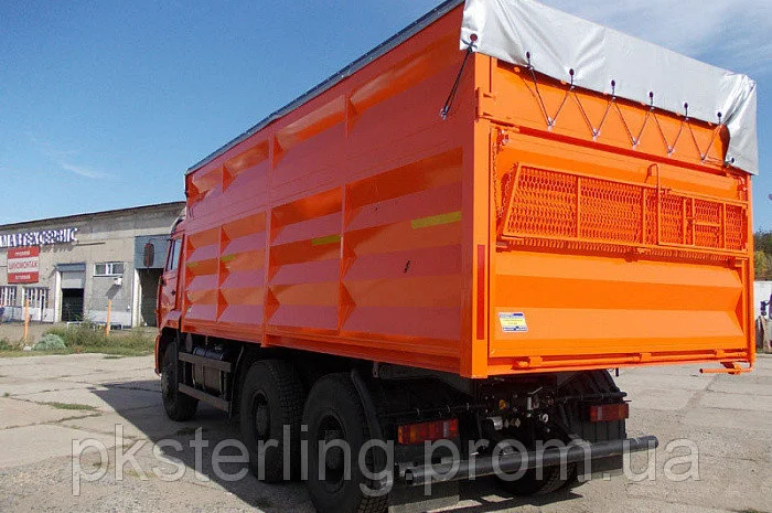 Тент ПВХ накидка на зерновоз, полог на самосвал под трубу с кольцами- фото № 4