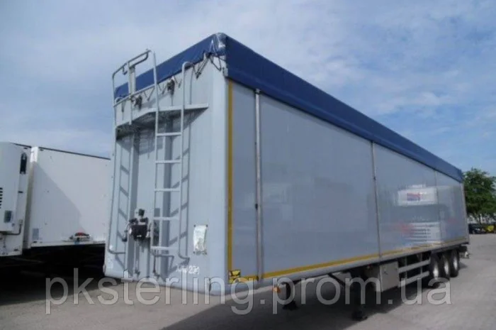 Тент ПВХ накидка на зерновоз, полог на самосвал под трубу с кольцами- фото № 5