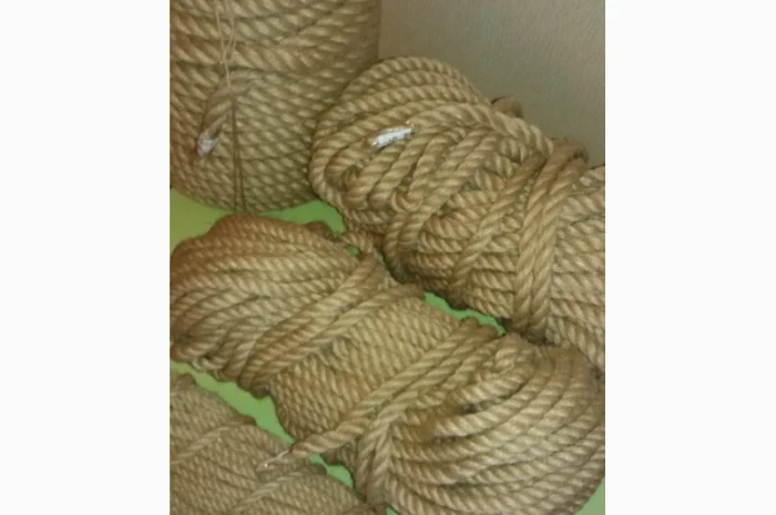Канат джутовый 8 мм-50м- фото № 5