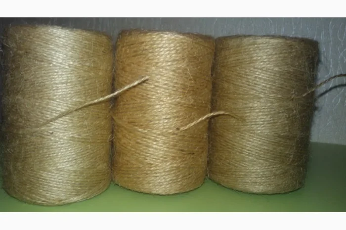 Шпагат джутовой 200, 400, 600грам, 1кг- фото № 1