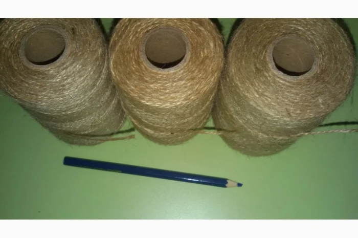 Шпагат джутовой 200, 400, 600грам, 1кг- фото № 2