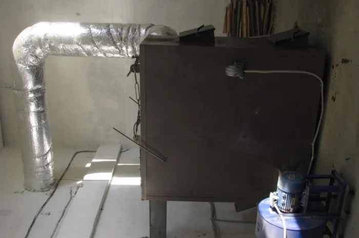 Пиролизный котел воздушного отопления КFPV-200 от производителя- фото № 7