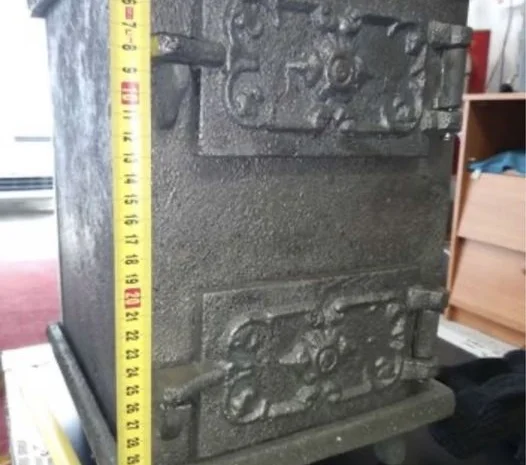 Буржуйка пічка піч чавунна чугунна топка камін для дому гаража сто- фото № 2