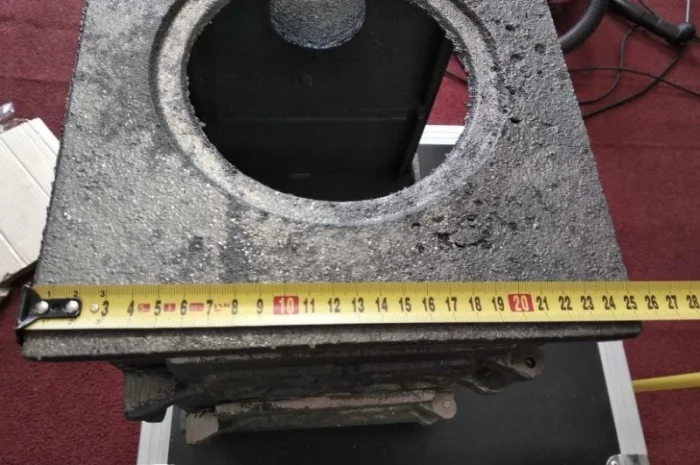 Буржуйка пічка піч чавунна чугунна топка камін для дому гаража сто- фото № 3