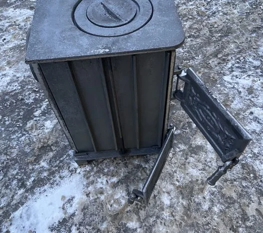 Пічка буржуйка піч чавунна чугунна топка камін для дому дачі сто в дім- фото № 5