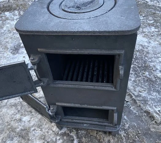 Пічка буржуйка піч чавунна чугунна топка камін для дому дачі сто в дім- фото № 6