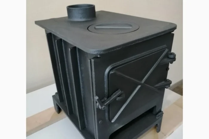 Печь чугунная 4 кВт камин, буржуйка- фото № 1