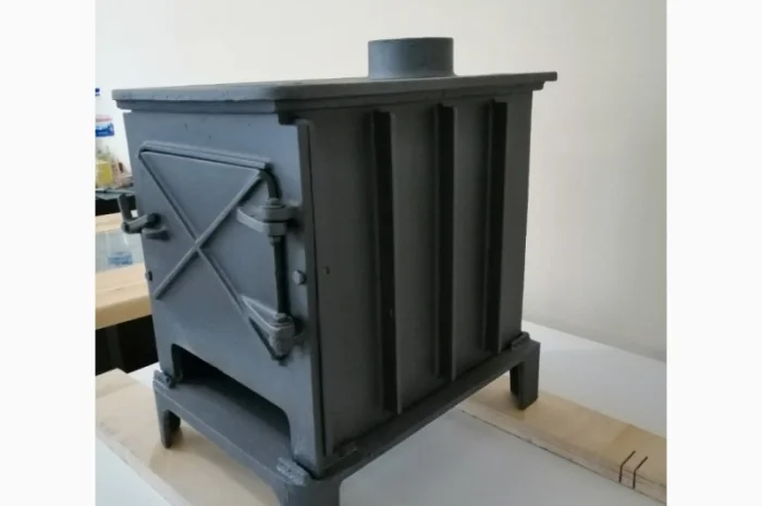 Печь чугунная 4 кВт камин, буржуйка- фото № 2