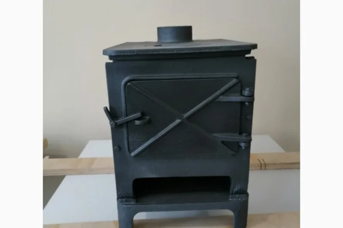 Печь чугунная 4 кВт камин, буржуйка- фото № 3