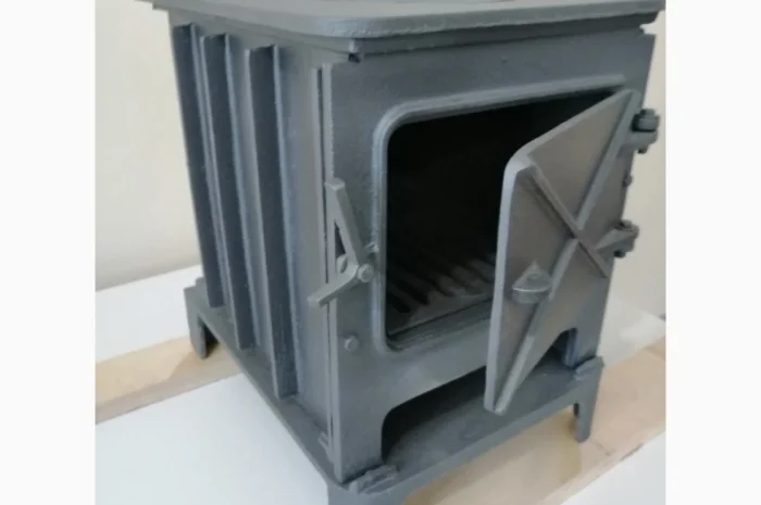 Печь чугунная 4 кВт камин, буржуйка- фото № 4
