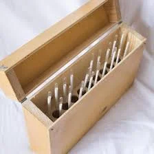 Набор ареометров в деревянном футляре из 19 штук- фото № 1