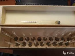 Набор ареометров в деревянном футляре из 19 штук- фото № 4