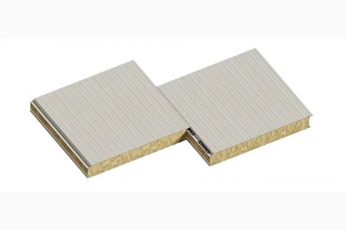 Сендвіч-панелі стінові з наповнювачем мінеральна базальтова вата- фото № 3