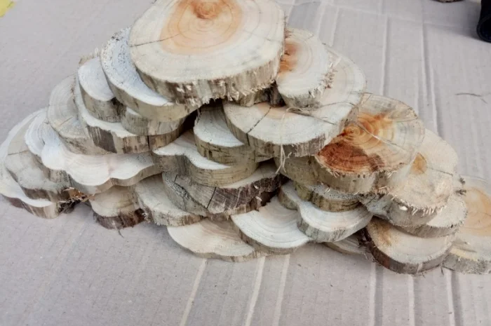 Круглый спил для пано можжевельник- фото № 6