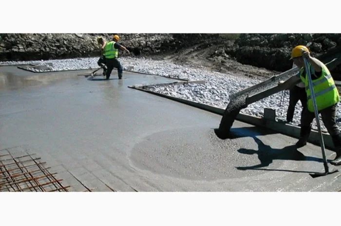 Бетонирование площадок стяжка- фото № 1