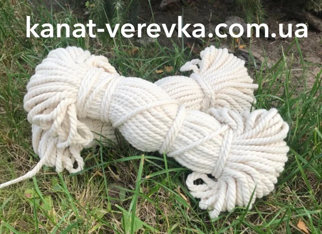 Канат хлопчатобумажный 6мм 50м (х/б)- фото № 3