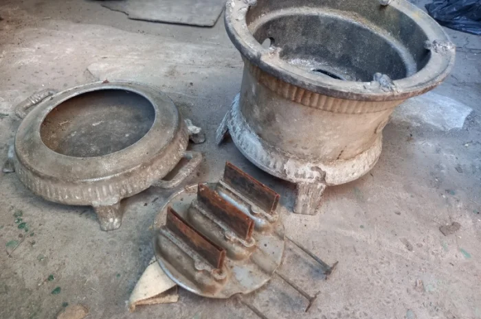 Старинная антикварная керосиновая лампа- фото № 10