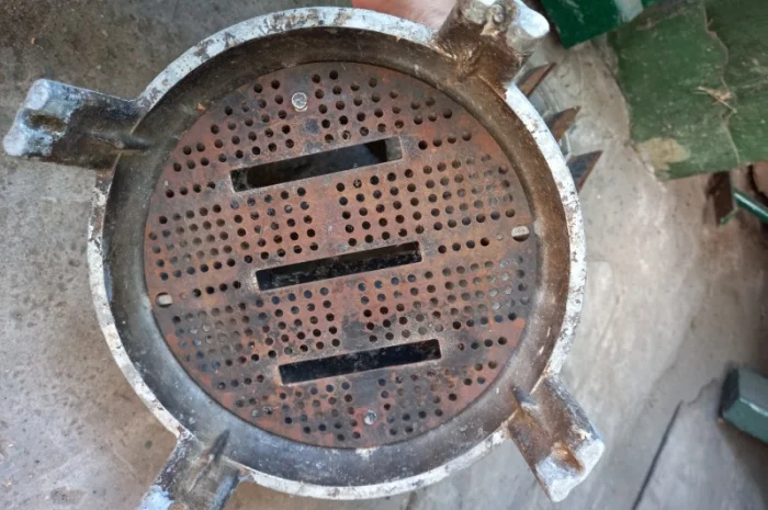 Старинная антикварная керосиновая лампа- фото № 13