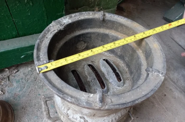 Старинная антикварная керосиновая лампа- фото № 14