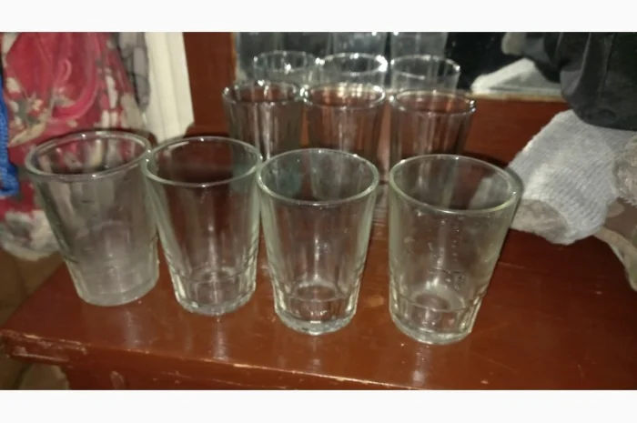 Граненые стаканы 100 и 250 грамм- фото № 3