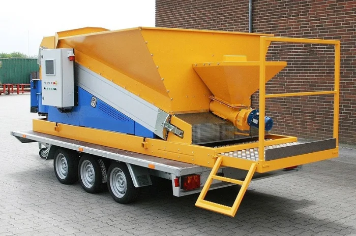 Мобильный бетонный завод производительностью 6 м3/ч- фото № 1