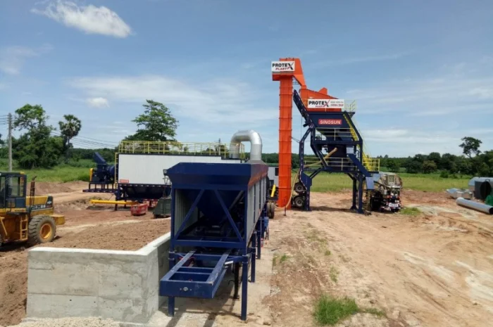 Мобильный асфальтный завод Sinosun CAP20 - производительность 20 т/ч- фото № 3