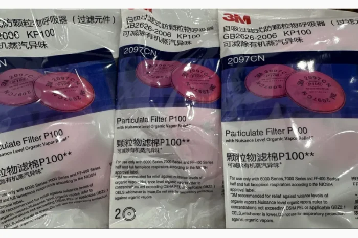 Респираторная маска 3М 7502 с фильтрами 6001- фото № 4