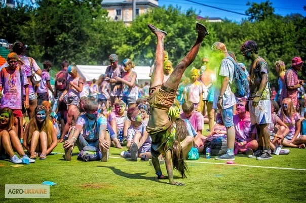 Краска Гулал, Холи, Желтая, опт и розница, Фарба Холи- фото № 6