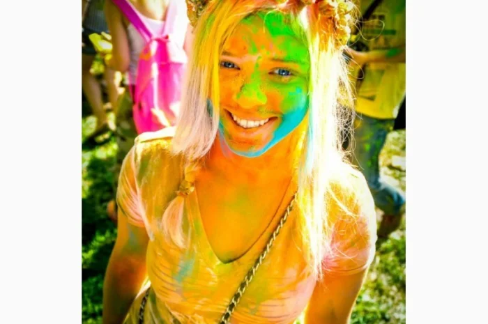 Краска Гулал, Холи, Желтая, опт и розница, Фарба Холи- фото № 7