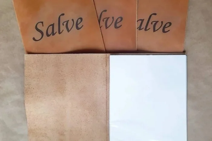 Набор кожаная обложка для меню и счетница- фото № 3