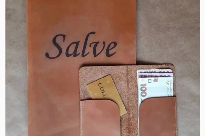 Кожаная обложка для меню ресторана, для кафе, "Leather Menu2"- фото № 7