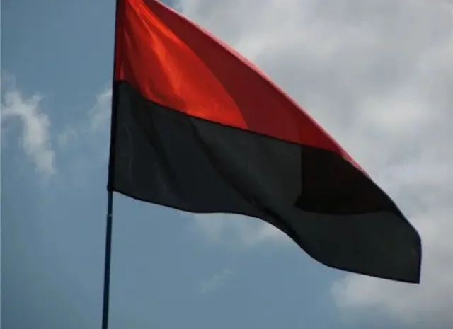 Прапор ОУН, УПА, великий, розмір: 140х90 см- фото № 1