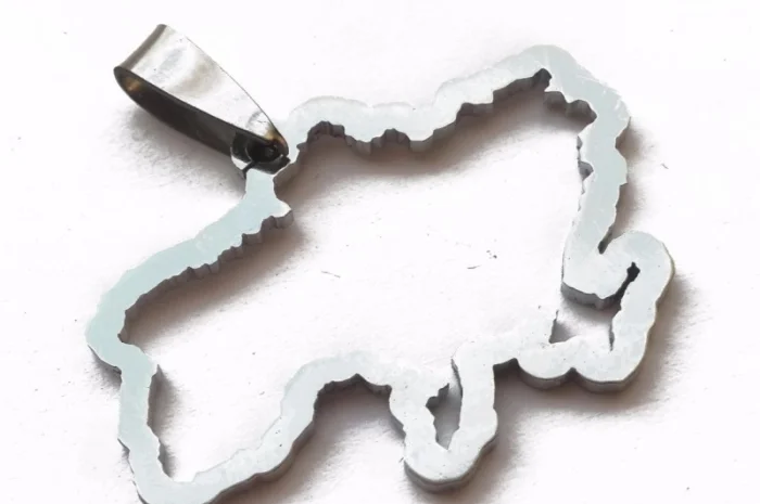 Брелок "Контур України", метал- фото № 2