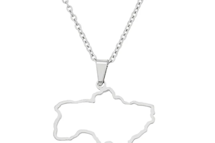 Брелок "Контур України", метал- фото № 3