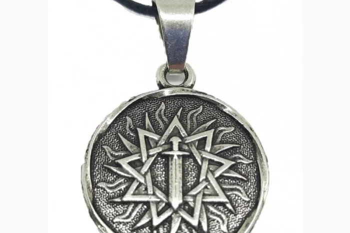 Слов'янський оберіг "Меч вістрям вниз в зірці Інглії"- фото № 1