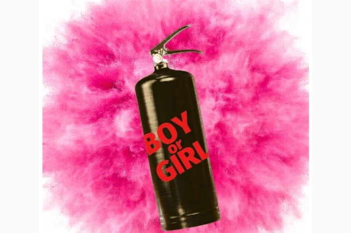 Баллон для определения пола ребенка с розовой краской 1 кг- фото № 1