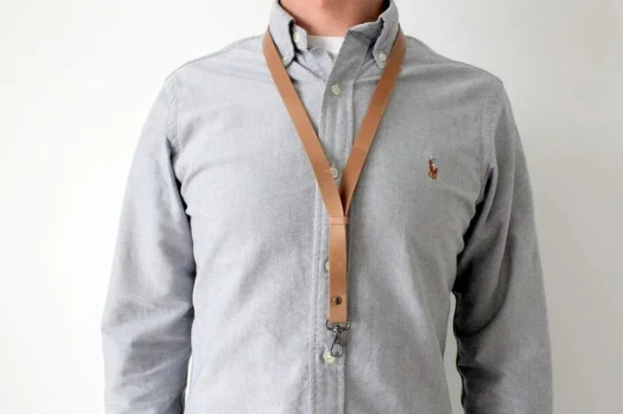 Шкіряний шнурок для бейджа- фото № 5