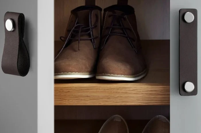 Ручка для меблів з натуральної шкіри Полоса- фото № 5