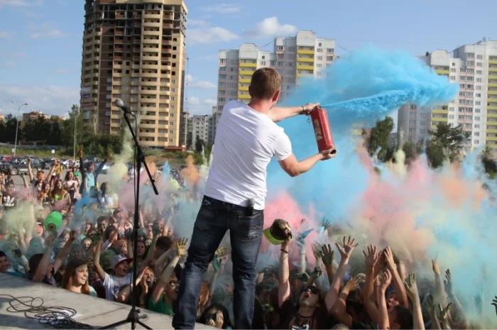 Балон з Фарбою Холі, 9 кг. для фествиалів- фото № 5