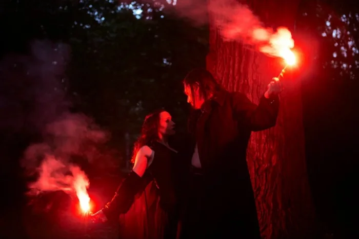 Набір фаєрів, кольоровий вогонь, факелів, фальшфейер, hand flare- фото № 1