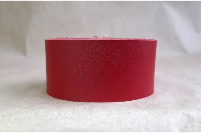 Заготовки для ремней красная, полоска из натуральной кожи- фото № 4