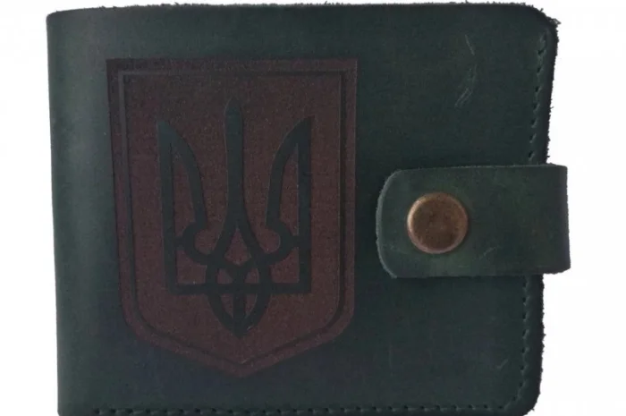 Шкірняий гаманець з Тризубом, гаманець з зображенням Тризуба- фото № 4