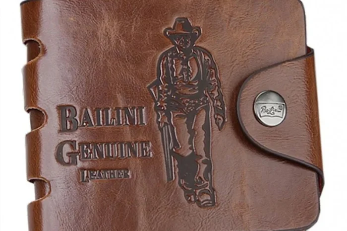 Гаманець Bailini Genuine Leather Original - стильный мужской аксессуар- фото № 1