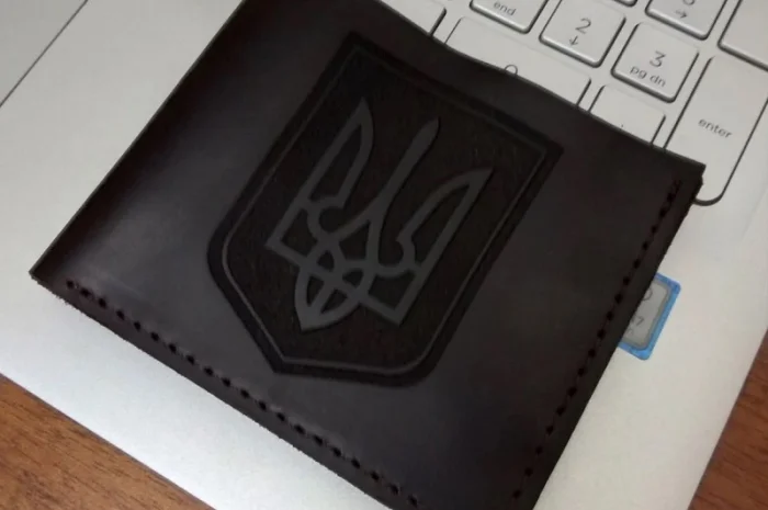 Шкіряний гаманець "Square" унісекс шкіряний гаманець унісекс, гаманець ручної роботи- фото № 3