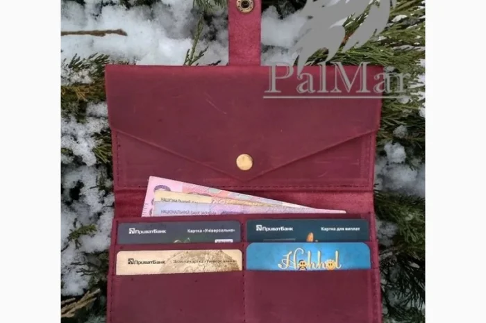 Качественный кожаный женский кошелек- фото № 4