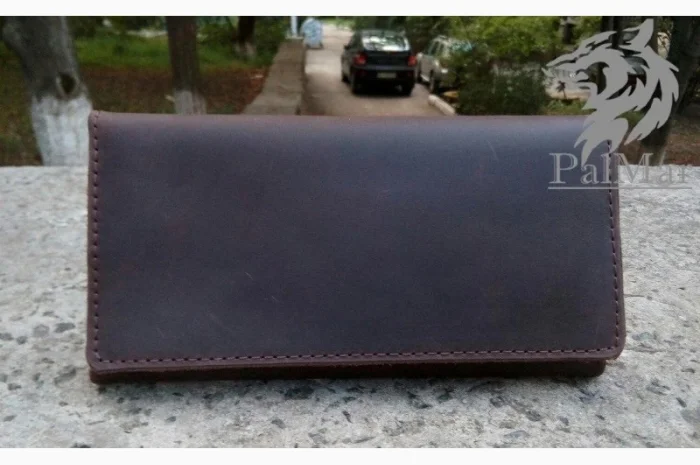 Кожаное портмоне "Mesh2" ручной работы- фото № 1