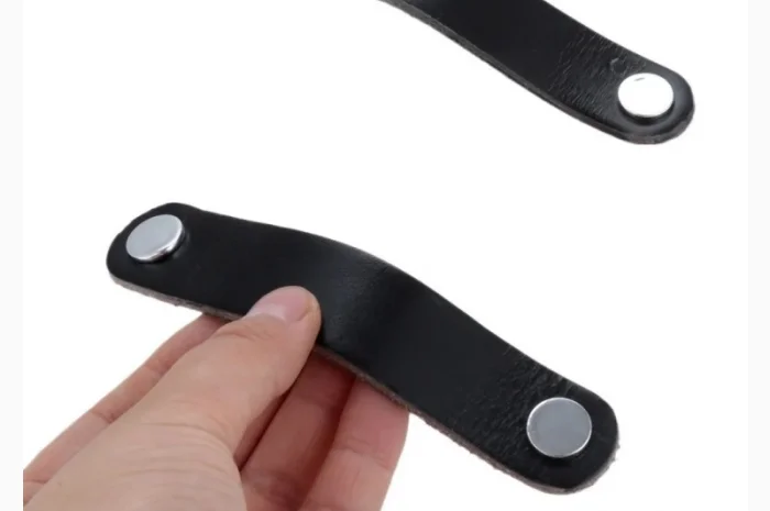 Ручка для меблів з натуральної шкіри Полоса2- фото № 1